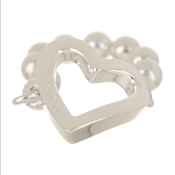 Gucci Toggle Heart Ring sz 6 NWT - Picture 3 of 12